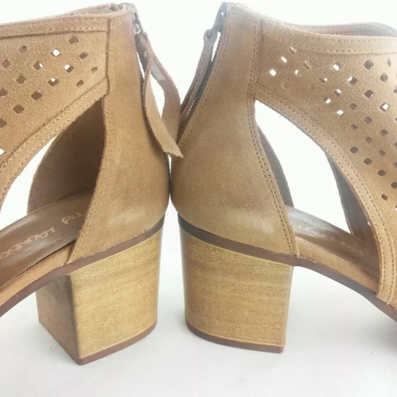 Dirty Laundry Tessa Split Suede Peep Toe Size 11 - Picture 4 of 8